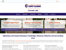 Tablet Screenshot of cambridgecarpetcleaning.com