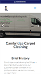 Mobile Screenshot of cambridgecarpetcleaning.co.uk